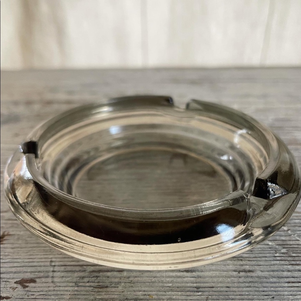 MCM Smokey glass ashtray